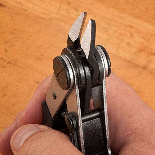 StewMac 2-in-1 Wire Cutter/Stripper – Precision Guitar Wiring Tool with Carbon-Steel Cutter & Insulation Stripper, Pro Luthier Wire Tool - size: Wire Cutter/Stripper