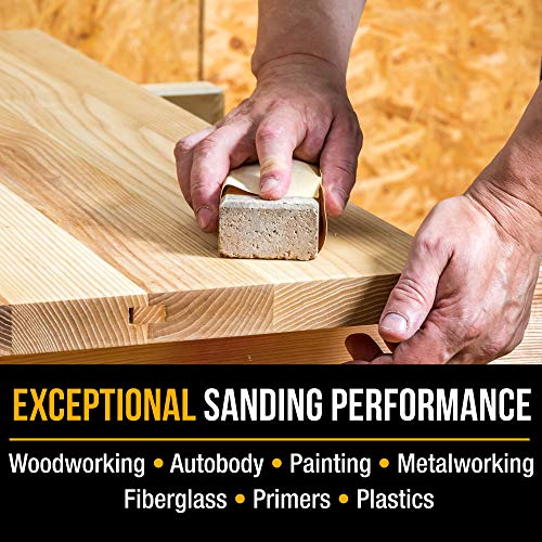 Dura-Gold Premium - 60 Grit Gold - Hook & Loop Backing Longboard Continuous Sandpaper Roll, 2-3/4" Wide, 12 Yards Long - For Automotive & Woodworking Air File Long Board Sanders, Hand Sanding Blocks - size: 60-Grit