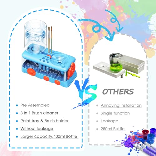 Upgraded Art Rinse Brush Cleaner Paint Rinser Washing My Brushes - color: Blue2