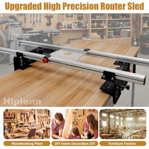 50 Inch Router Sled For Flattening Slabs, Wood Slab Flattening Jig