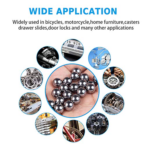 200 pcs Paint Mixing Balls Stainless Steel Mixing Agitator Balls for Mixing Model Paints，5.5mm/ 0.22”。 - size: 0.22 in