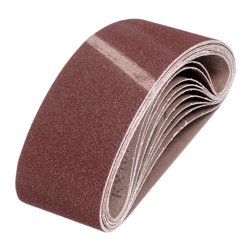 HARFINGTON 3 x 18 Inch Sanding Belts, 12 Pcs 80 Grits Aluminum Oxide Abrasive Belt Sander File Belt for Woodworking, Metal Polishing, Knife Sharpener - size: 3 x 18 Inch(80 Grit)