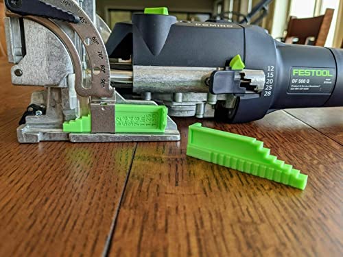 Imperial Thickness Gauge Compatible with Festool Domino DF 500 - Made in USA - color: Green
