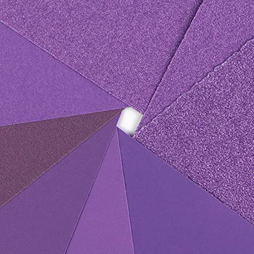 POLIWELL 1200 Grit Sanding Sheets 20 PCS 9 x 11 Inch Purple Alumina - style: 1200Girt