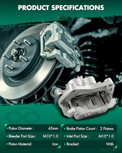 SCITOO 1PC 19B2870B Front Driver Side Disc Brake Caliper With Bracket - size: Front Driver[19B2870B]
