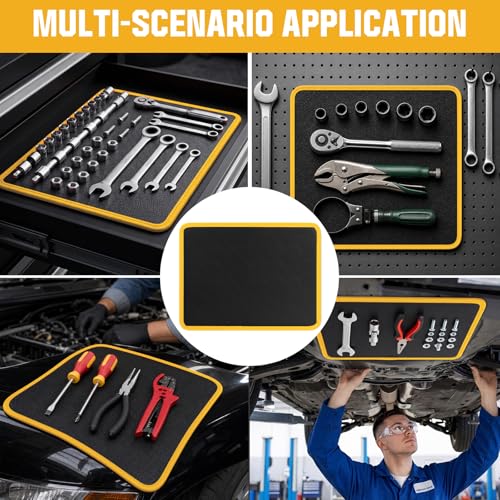 Magnetic Tool Mat,40 lbs flexible Magnetic Parts Holder for Tools - color: yellow, size: 1PC Magnetic Tool Mat