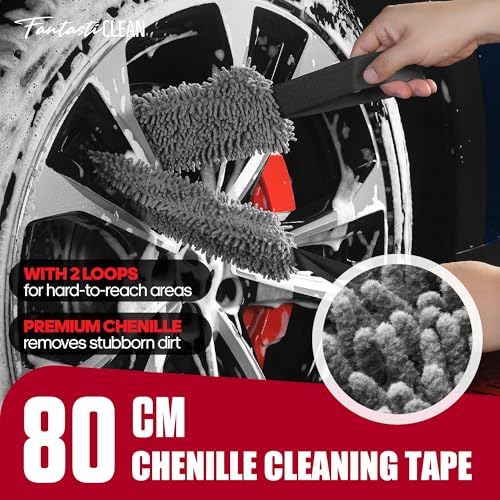 Fantasticlean 7PCS Wheel Tire Brush Kit for Car Detailing Cleaning - size: 7PCS-WDK004