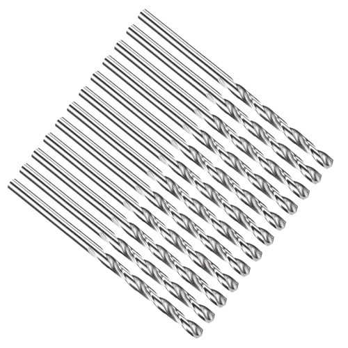PATIKIL #35 Drill Bit Micro M2 High-Speed Steel 118° for Metal 12 Pack - size: #35 (2.794mm)
