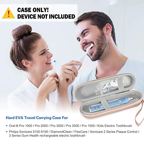ProCase Toothbrush Travel Case for Oral-B & Sonicare -Rosegold - color: Rosegold