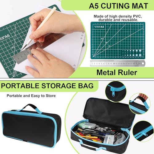 176 PCS 3D Printing Tool Kit, 3D Printing Accessories with Nozzle Cleaning Kit, Deburring Tool, Digital Caliper, Smoothing Tools, 3D Printer Tools for Model Measuring Removing Finishing 3D Print - color: 176PCS