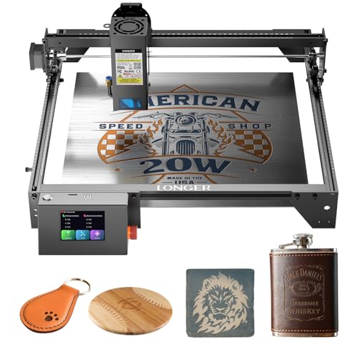 Longer New Upgrade RAY5 Laser Engraver Cutter,Working Area 15.75"x14.37" - size: 15.75"x14.37"