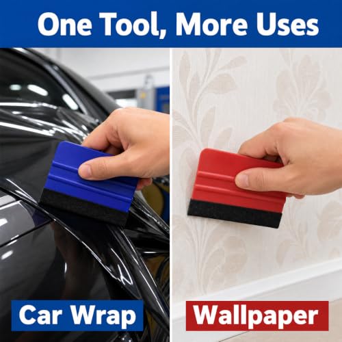 4pcs 4Inch Felt Edge Squeegee for Vinyl Wrap & Tint
