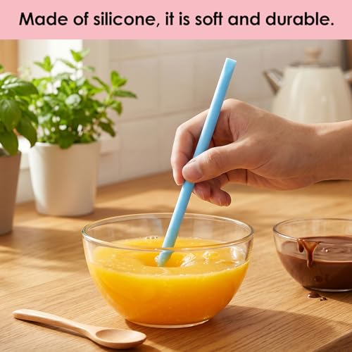 Silicone Stir Sticks - 4 Pcs Reusable Epoxy Mixing Sticks, Pointed Mixing Stick for Paint, Mix Resin, Arts, Crafts, Handmade Crafts, Stirring Rods (4 Colors)