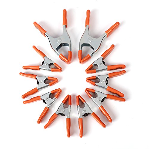 PONY 6" & 4" Heavy Duty Metal Spring Clamps with Protective Tips, 10-Piece - size: 6 Inch & 4 Inch 10-Piece