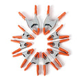 PONY 6" & 4" Heavy Duty Metal Spring Clamps with Protective Tips, 10-Piece - size: 6 Inch & 4 Inch 10-Piece