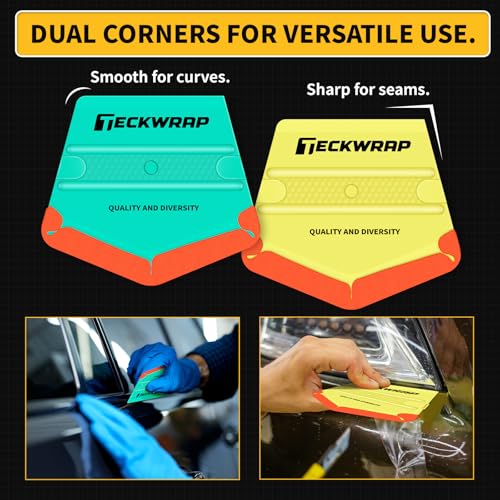 TECKWRAP Felt Squeegee for Vinyl Wrap Window Tint, V-Shape, Soft/Med - color: 2pcs V-shape