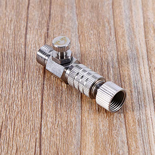 Airbrush Fitting Quick Release Disconnect Coupler Connection Fitting Adapter with Airbrush Airflow Adjustment Control Valve 1/8 inch