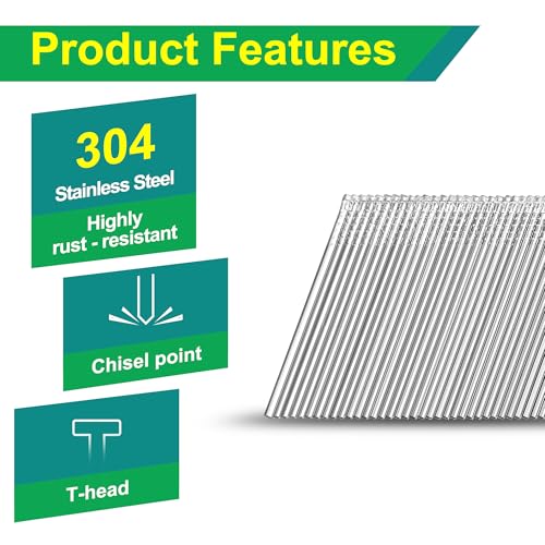 16 Gauge 20-Degree Angled Finish Nails 2-1/2 Inch, 2000-Pack - size: 2-1/2"~2000pcs