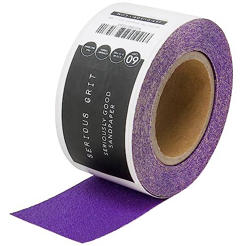 Serious Grit - P60 Grit Ceramic Adhesive Sandpaper Roll - 2.75" x 10 Yard - size: 60 Grit