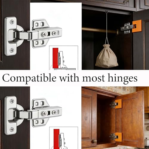 Cabinet Door Hinge Adjustment Tool,4Pcs Magnetic 2mm Gap Alignment jig