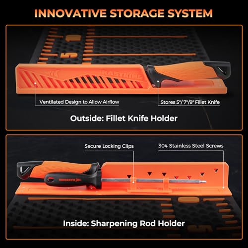 KastKing EZ Fillet Fish Fillet Mat, Non-Slip Fish Cutting Board - style: B:Fish Fillet Mat Set