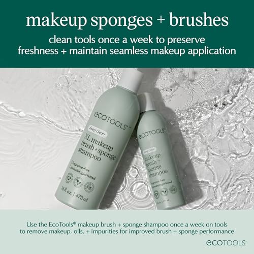 EcoTools Brush Cleaner Mat + Deep Clean Shampoo Bundle, 2 Piece Set - size: 2 Count (Pack of 1)