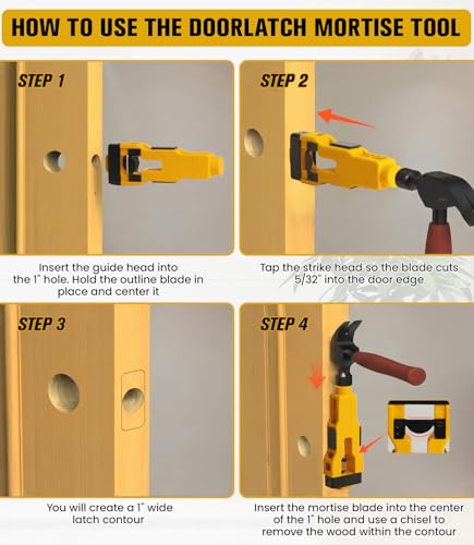 Door Hinge Jig Router Template - style: Door Hinge Jig with Door Latch Installation Kit