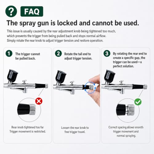 Portable Airbrush Kit with 0.3mm Needle & 10ml Cups – Ideal for Painting, Models, Cake, Makeup & Nail Art (Black)