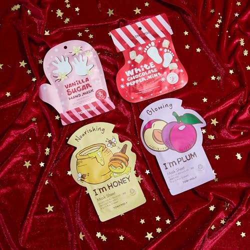 TONYMOLY Head to Toe Mask Set - Face, Hand & Foot Skincare Mask Pack, 4pk - style: Head to Toe Mask 5 pc Set