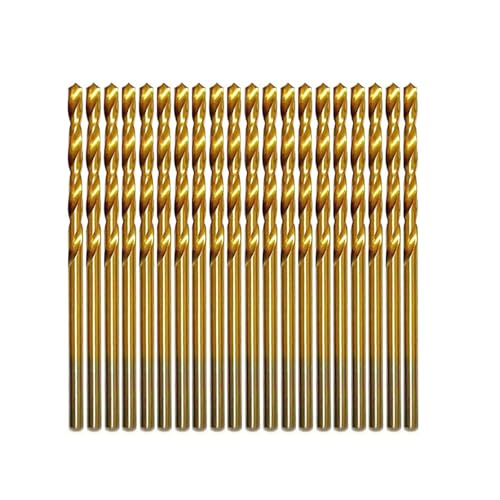3/32“ Mini Titanium Twist Drill Bit Set (20Pcs), HSS43 Fully Ground Micro Drill Bits for Wood, Metal,Plastic, Aluminum Alloy,Steels - style: 3/32"(20pcs)