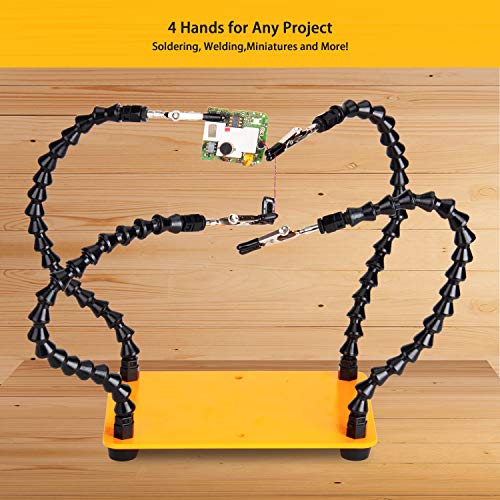 KOTTO Helping Hands Soldering Tool with 4 Flexible Arms Non-Slip