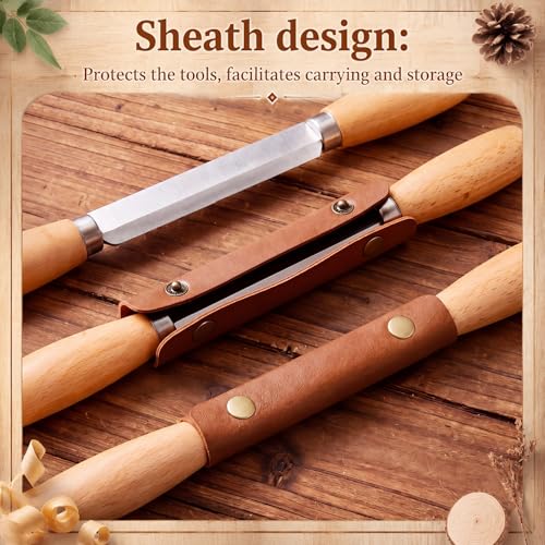 4.7 Inch Draw Knife for Woodworking, Wood Shaver Debarking Tool