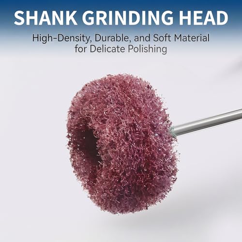 12PCS 25mm Red Abrasive Buffing Wheel, 240 Grit, 3/32" Shank - style: Red