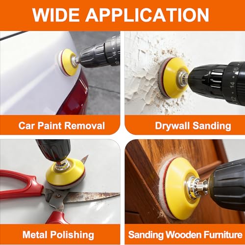 64 PCS 2 Inch Sanding Disc,Hook and Loop Sanding Pads 1200-1500 Grit - style: 1200-1500 Grit 64PCS