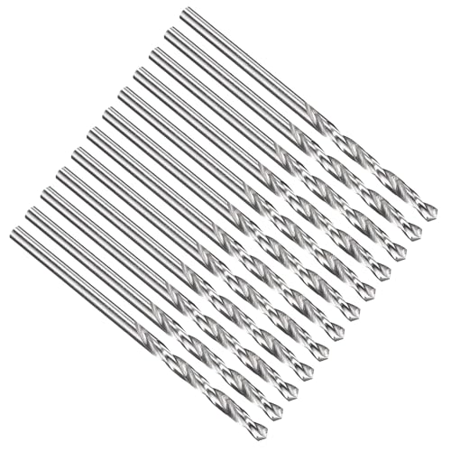 PATIKIL #37 Drill Bit Micro M2 High-Speed Steel 118° for Metal 12 Pack - size: #37 (2.642mm)