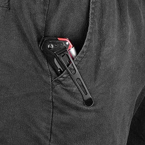 EDCFANS Folding Utility Knife,Box Cutter Knife, Razor Work Knives for Men - size: box cutter knife with 10 razor blades