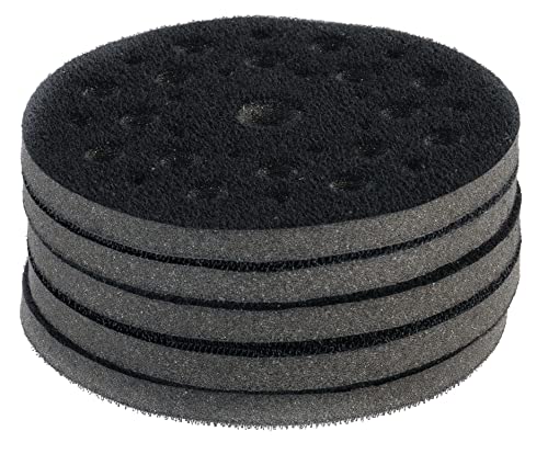 Mirka Interface Pad 5 Inch 33-Hole Hook & Loop Grip, 0.39'' Thick, 5 Pack