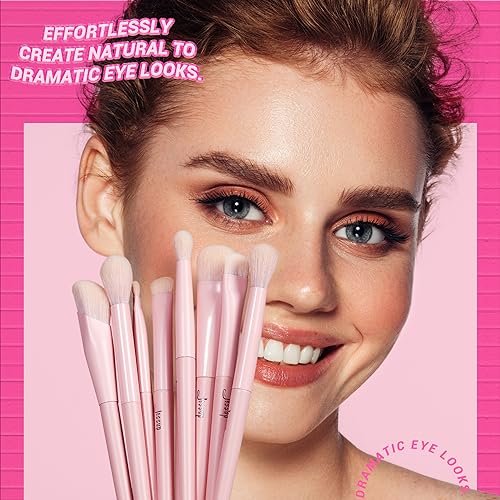 Jessup Makeup Brush Set 14pcs Face & Eye Makeup Brushes, Pink T495 - color: Pink-14pcs, size: Full Brush Set
