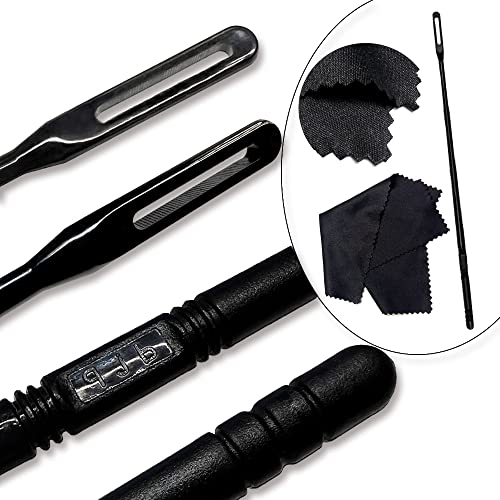 HZMM 2 Pcs Flute Cleaning Kit Flute Cleaning Rod with 2pcs Flute Cleaning Cloth Flute Cleaning Swabs Flute Polishing Cloth Flute Stick Flute Cleaner Flute Cleaning Tools for Flute maintenance tools - color: 2 Sets Flute Cleaning Rod and Cloth