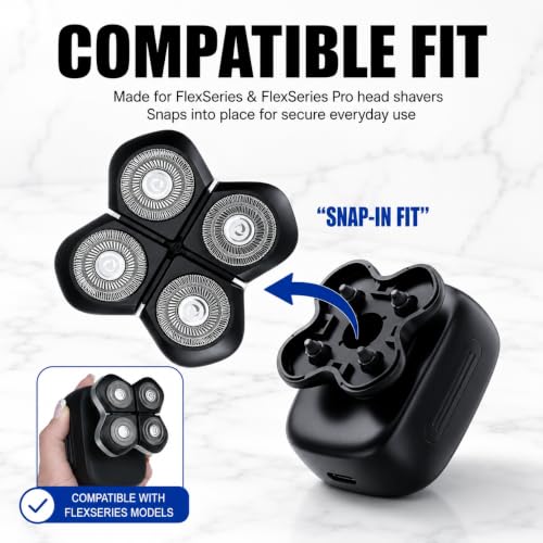 2-Pack Replacement Blade Compatible with Freebird FlexSeries Pro Shaver - size: 1 Count (Pack of 2)