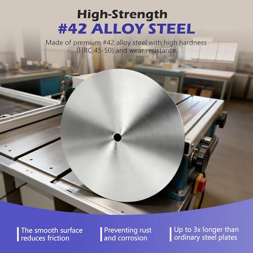 10 in Table Saw Calibration Plate, 5/8 in Arbor Sanding Disc Set - style: Plate with Sandpaper*18