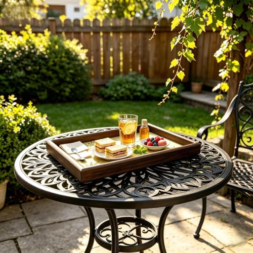 Wooden Decorative Trays (1, Gold) - color: Gold