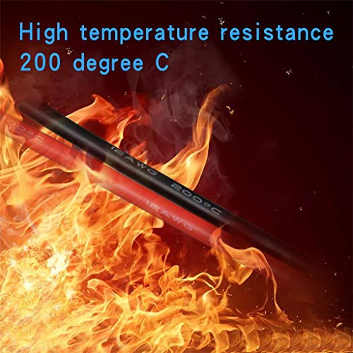 BNTECHGO 12 AWG Silicone Wire Red and Black Each 10ft Tinned Copper Wire - color: silicone wire red and black, size: 12 silicone wire red 10ft and black 10ft