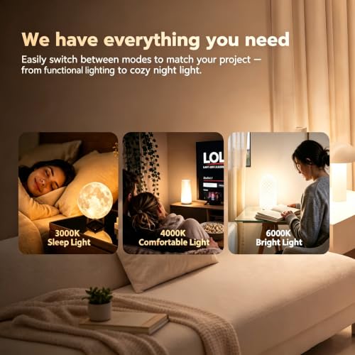 2PCS LED Lamp Kit 001 with 2-Chargers for Bambu Lab MH001 3-Color Dimmable