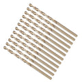 METALLIXITY Micro Drill Bit (#40) M2 High-Speed Steel 135° for Metal 12Pcs - size: #40