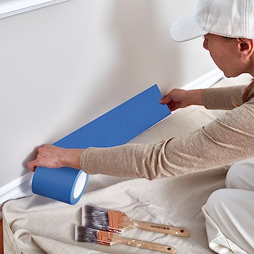 Fainne 3 Rolls Blue Painters Paint Masking Tape, Blue, 6 Inch X 55 Yards - size: 6 Inch x 55 Yards