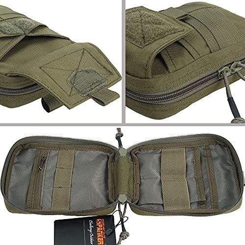 EXCELLENT ELITE SPANKER Molle Admin Pouch Military Utility Tool Pouch - color: Ranger Green