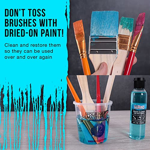 U.S. Art Supply Brush Cleaner and Restorer, 4 Ounce Bottle - size: 4 Fl Oz (Pack of 1)