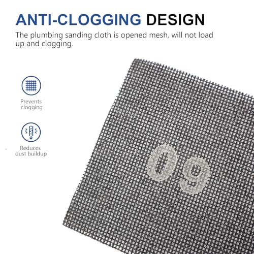 SCOTTCHEN Sanding Mesh 1/4 Sheet (12pcs) 5.5" x 4.5" for Palm Sanders Sheets 60 Grit - size: 1/4 Sheet: 5.5"x 4.5", style: #60