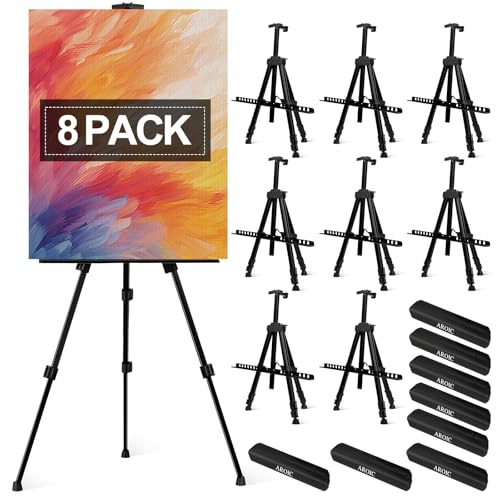 AROIC 8 Pack Art Painting Artist Easel, Painting Display Easel Stand - style: 8P